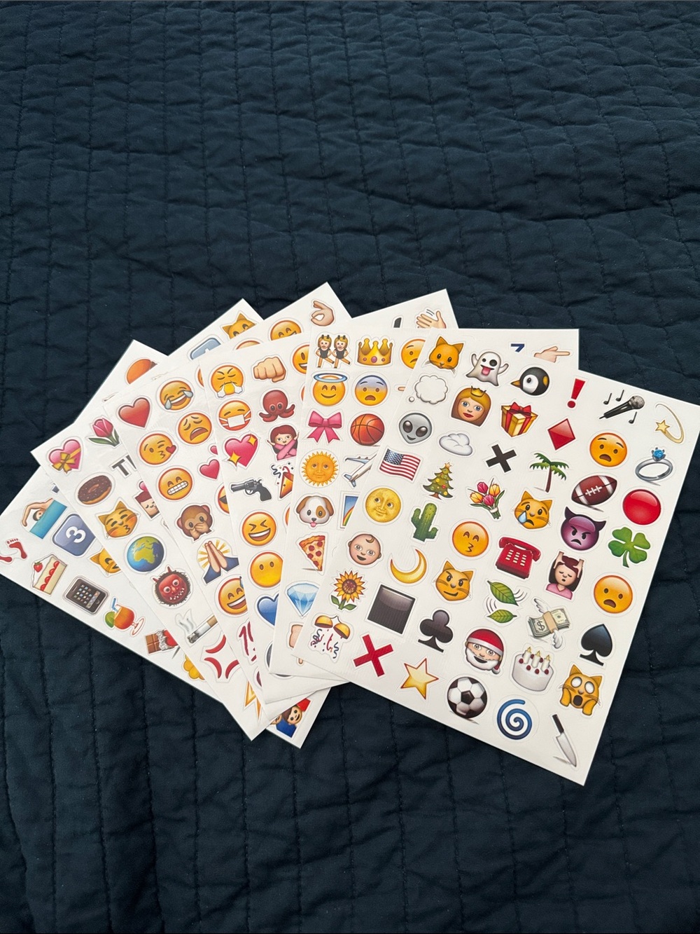 Emoji Themed Sticker Sheets